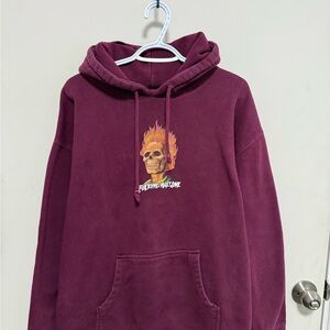 FA Flame Skull Pullover Hoodie